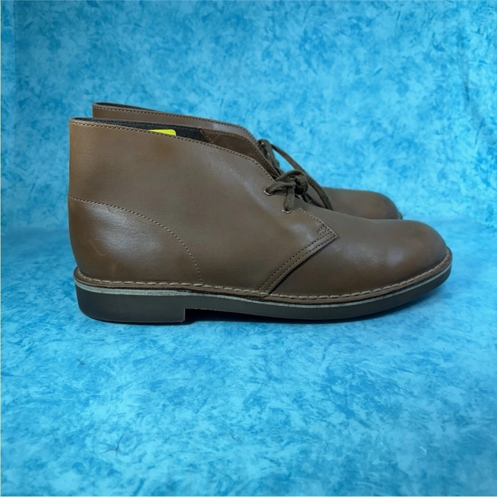 Clarks Desert Boot Men’s Brown Leather Mid Top Casual Fashion Boots Size 10